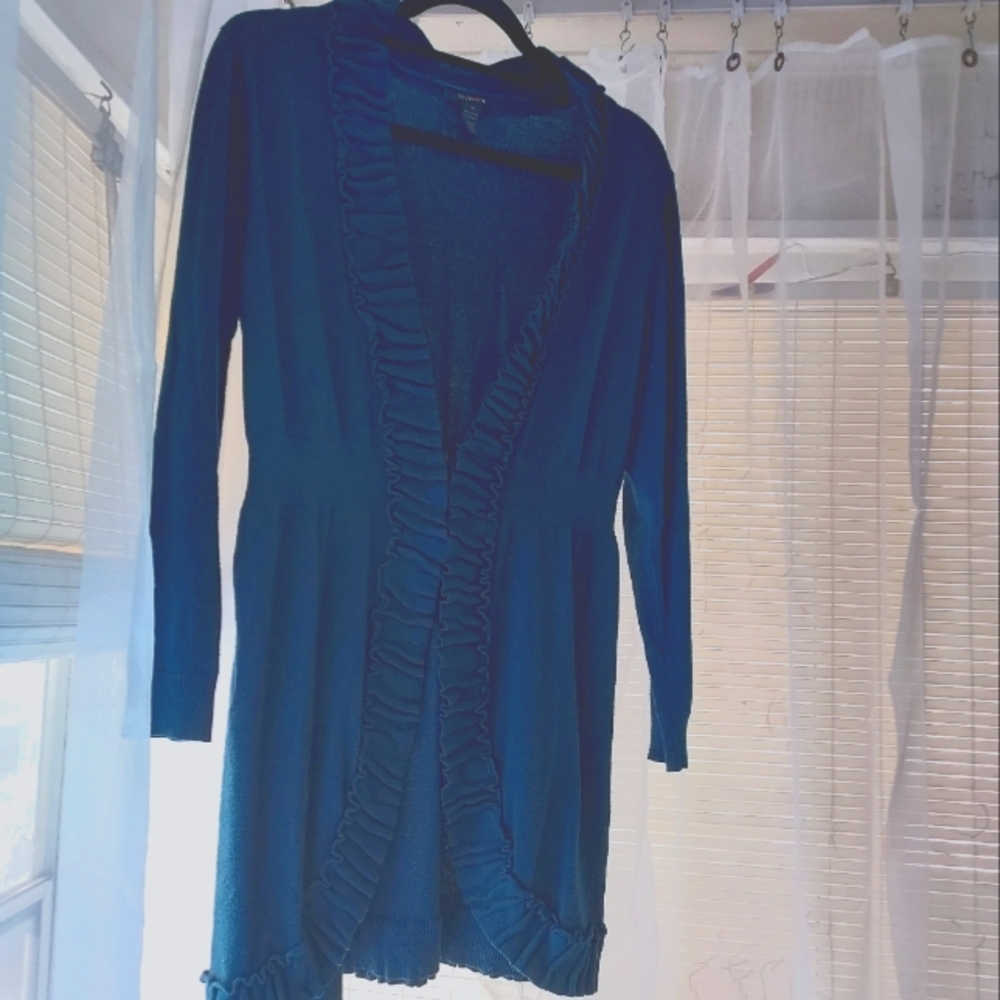MEDIUM Style & Co Cardigan- Teal Green